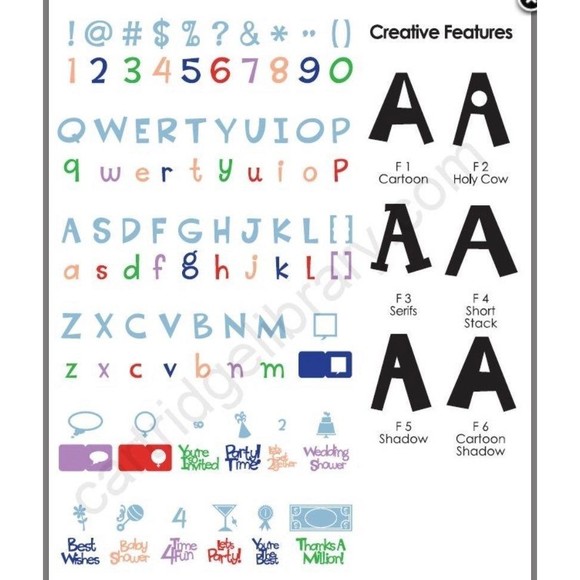 Cricut Cartridge "Cuttin’ Up" - Picture 6 of 6